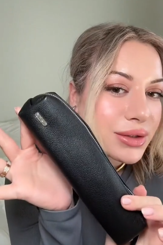 Premium lær-etui for børste